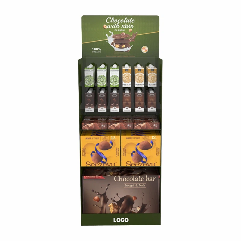 Картонная стойка для выставки товаров