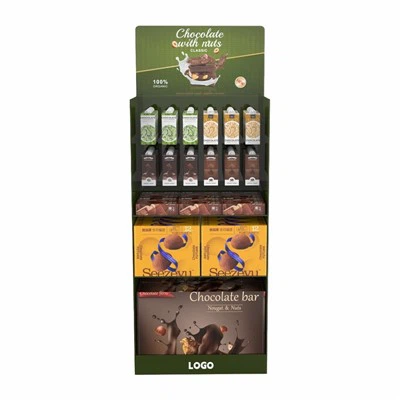 Картонная стойка для выставки товаров