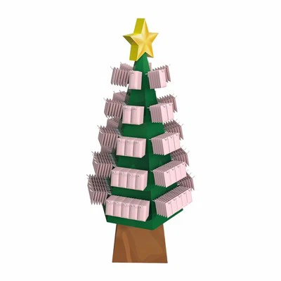 Дисплей мусорного бака из гофрированного картона